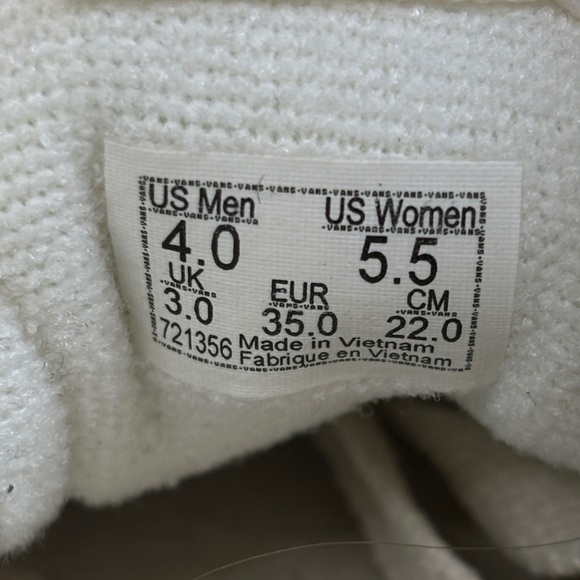 Vans Kids Cream Floral Sneakers - Picture 11 of 11